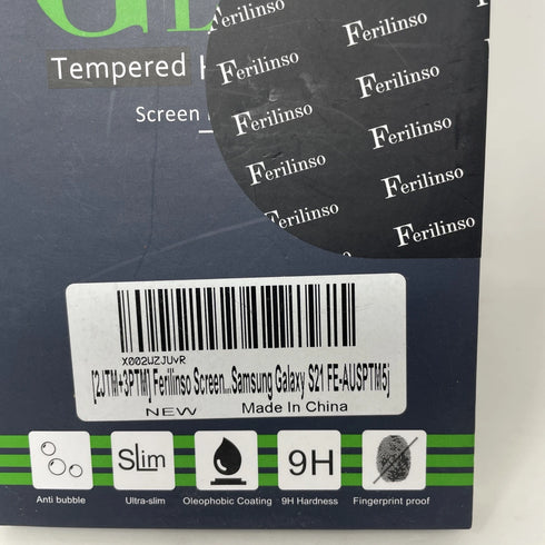 1 Case + 3x Samsung Galaxy S21FE Tempered Glass Screen Protector Ferilinso New
