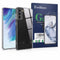 1 Case + 3x Samsung Galaxy S21FE Tempered Glass Screen Protector Ferilinso New