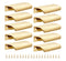 10 Pack Brushed Brass Gold Finger Edge Pulls Cabinets 3.15" Drawer Kitchen New