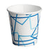 1000x 3oz Poly Coated Paper Cold Cup Round White Blue Beverage Sample Ice Cream