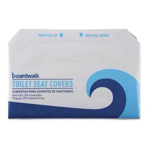 1000x Toilet Covers - Boardwalk K1000B 14.17”x 16.73” WT (250/SLV, 4 SLV/CT)