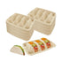 100x Disposable Taco Holders for Party, Premium Paper Taco Plates (Pack Of 100)