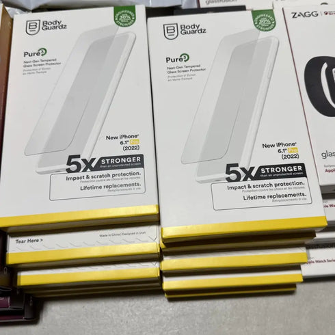 100x Wholesale Lot Mix Assorted Android Apple iPhone Cases & Screen Protectors - Lot 100 CS 101 PS