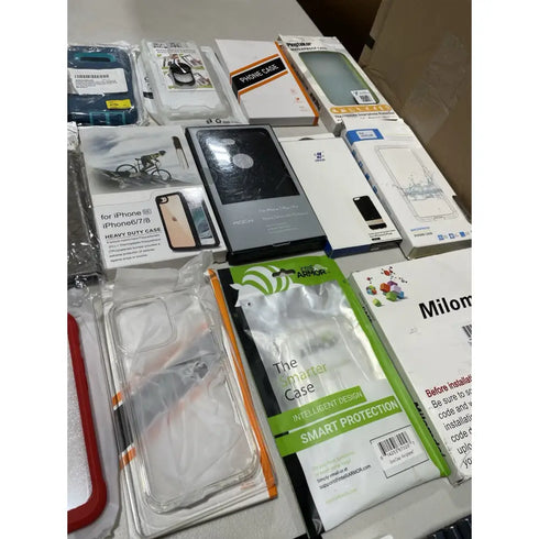 100x Wholesale Lot Mixed Samsung Android Apple iPhone Cases & Screen Protectors - Lot 100 CS 102 PS