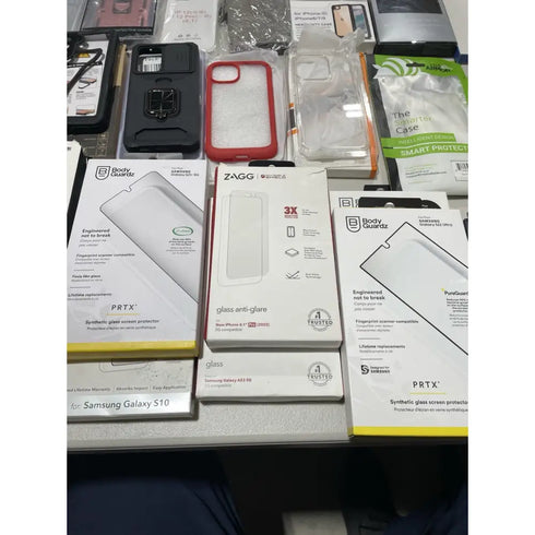 100x Wholesale Lot Mixed Samsung Android Apple iPhone Cases & Screen Protectors - Lot 100 CS 102 PS