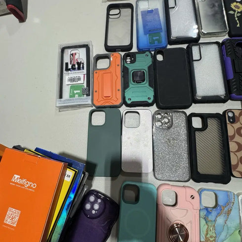 100x Wholesale Lot Mixed Samsung Android Apple iPhone Cases & Screen Protectors Box - Lot 100 CS 103 PS