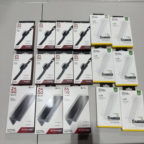 100x Wholesale Lot Mixed Samsung Android Apple iPhone Cases & Screen Protectors Box - Lot 100 CS 103 PS