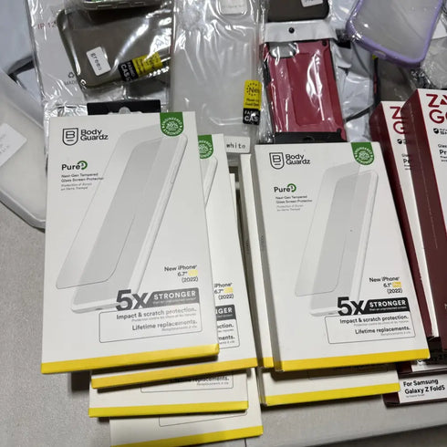 200+ Wholesale Lot Mix Assorted Android Apple iPhone Cases & Screen Protectors - Lot 200 CS 9 PS
