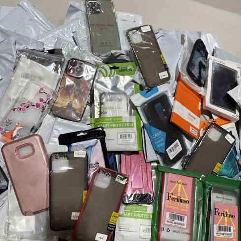 200+ Wholesale Lot Mix Assorted Android Apple iPhone Cases & Screen Protectors - Lot 200 CS 10 PS