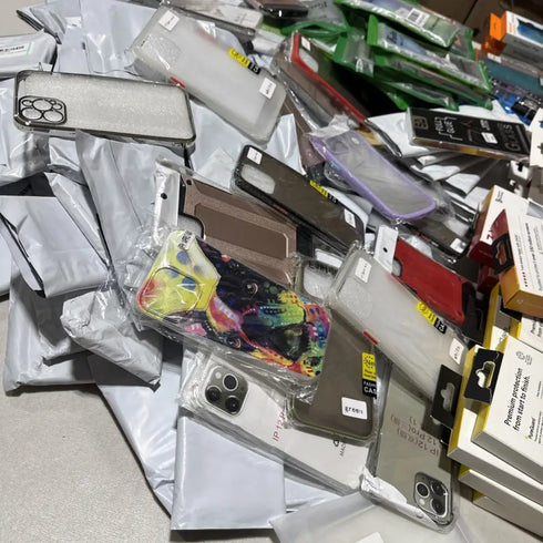 200+ Wholesale Lot Mix Assorted Android Apple iPhone Cases & Screen Protectors - Lot 200 CS 9 PS