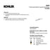 Kohler Riff Three-Hole Kitchen Faucet Escutcheon K-24462-BL - Matte Black