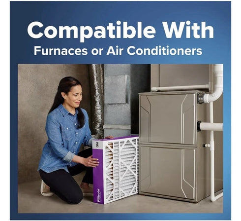 2pk 20x25x5 AC Furnace Air Filter, MPR 1550, MERV 12, Fit Trion Air Bear Furnace
