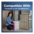 2pk 20x25x5 AC Furnace Air Filter, MPR 1550, MERV 12, Fit Trion Air Bear Furnace