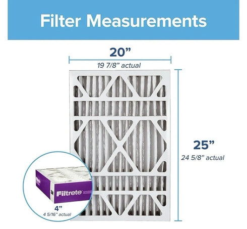 2Pk 3M Filtrete 1550 Ultra Allergen Healthy Living Pleat Filter 20X25X4 Open Box