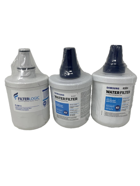 2x Genuine Samsung + 1 Compatible HAFIN2/EXP Water Filter DA29-00003G NEW SEALED