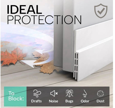 2x Vellure Door Draft Stopper - Premium Door Sweep for Bottom of Door