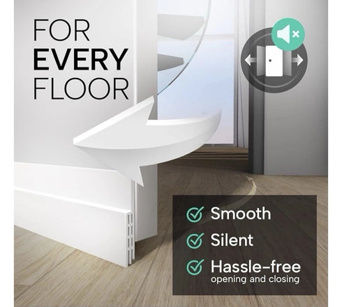 2x Vellure Door Draft Stopper - Premium Door Sweep for Bottom of Door
