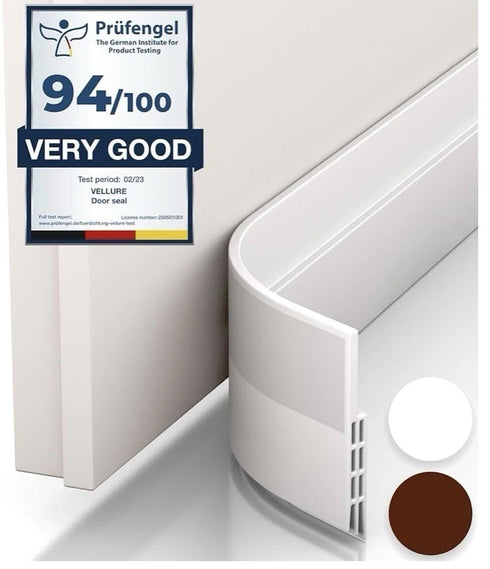 2x Vellure Door Draft Stopper - Premium Door Sweep for Bottom of Door
