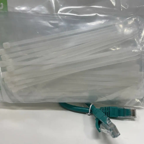 30x Cat 6 Ethernet Cable 0.6’ High-Speed LAN Patch UTP 10Gbps Bulk & Zip Ties