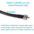 36ft Male PL259 to Male PL259 Extension Cable, Low Loss S-MR400 Coax UHF M/M