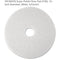 3M 08476 Super Polish Floor Pad 4100, 12-Inch Diameter, White, 5/Carton