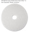 3M 08476 Super Polish Floor Pad 4100, 12-Inch Diameter, White, 5/Carton