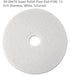 3M 08476 Super Polish Floor Pad 4100, 12-Inch Diameter, White, 5/Carton