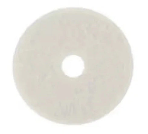 3M 08476 Super Polish Floor Pad 4100, 12-Inch Diameter, White, 5/Carton