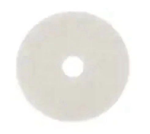 3M 08476 Super Polish Floor Pad 4100, 12-Inch Diameter, White, 5/Carton