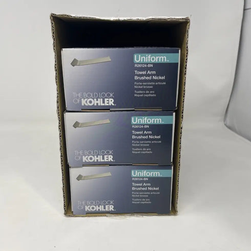 3x Kohler Uniform Towel Arm K-R26124-BN - Vibrant Brushed Nickel (Discontinued Finish)