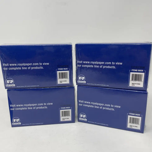4x 800 Royal R820 2.5" Round Wood Toothpicks (3200 Toothpicks/CT) New