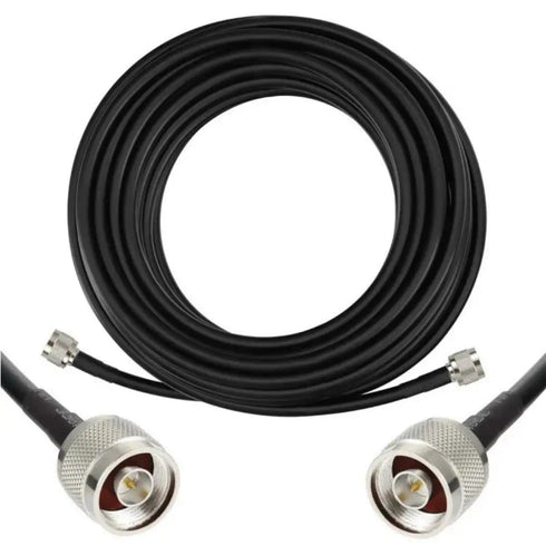50’ GEMEK S-LMR400 Low Loss Coaxial Extension Cable N Male to N Male 50 Ohm New