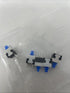 5Pcs 6 Pin Square 8mmx8mmx14mm Self-Locking DPDT Mini Push Button Switch