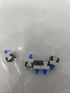 5Pcs 6 Pin Square 8mmx8mmx14mm Self-Locking DPDT Mini Push Button Switch
