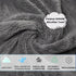 6 Pack Gray Edgeless Microfiber Towels 16”x16” Coral Velvet 550 GSM Super Soft