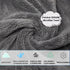6 Pack Gray Edgeless Microfiber Towels 16”x16” Coral Velvet 550 GSM Super Soft