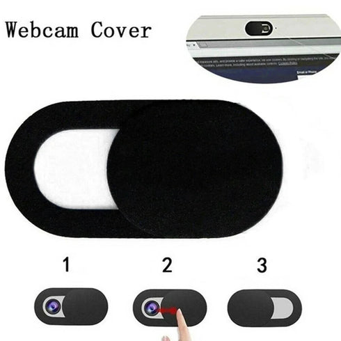6 Pack Privacy Webcam Cover Web Camera Blocker Computer 0.03in Ultra-Thin Black