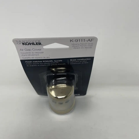 6x Kohler K-9111-AF Air Gap Covers Vibrant French Gold Brass Dishwasher Cap