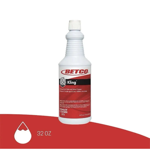 Betco Kling Toilet Bowl Cleaner Mint-wintergreen Scent 32 Oz. 11/Carton 751200