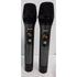 Bietrun WXM02 UHF Dual Wireless Microphone System BLACK Set Of Two Mics Open Box
