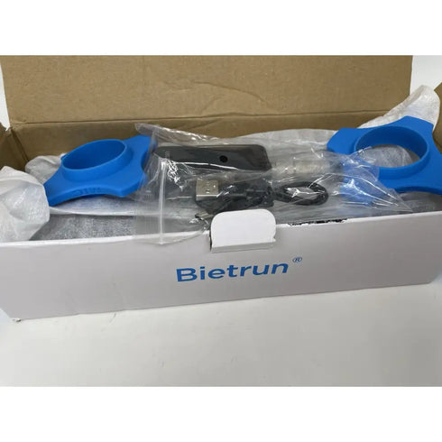 Bietrun WXM02 UHF Dual Wireless Microphone System BLACK Set Of Two Mics Open Box