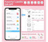 Bluetooth Thermal Label Printer -pink PM-241-BT Wireless Shipping Label Printers