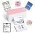 Bluetooth Thermal Label Printer -pink PM-241-BT Wireless Shipping Label Printers