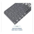 Boardwalk CMGW Commode Mat 2.0, Rubber, 22 7/8 X 22, Gray/white, 6/carton