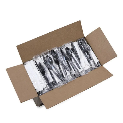 Boardwalk FKTNSMWPSBLA Fork/Knife/Napkin/Pepper/Salt/Spoon Kit (250/CT) New