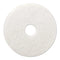 Boardwalk Polishing Floor Pads, 20" Diameter, White, 5/Carton