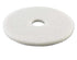 Boardwalk Polishing Floor Pads, 20" Diameter, White, 5/Carton