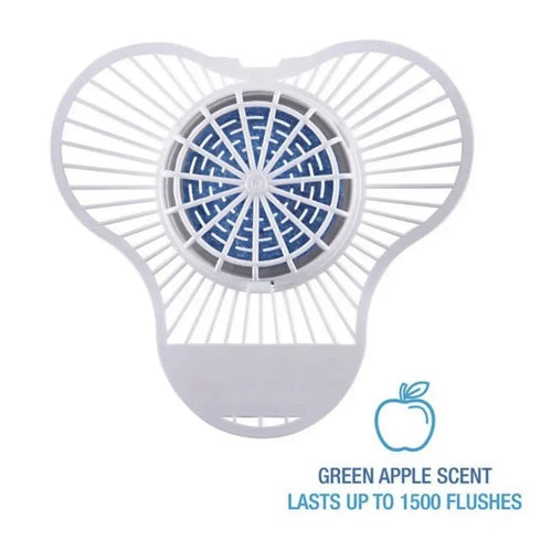 Boardwalk SANI Urinal Screen NUS Green Apple w/ Non-Para Cleaner Block (12/Box)