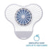 Boardwalk SANI Urinal Screen NUS Green Apple w/ Non-Para Cleaner Block (12/Box)