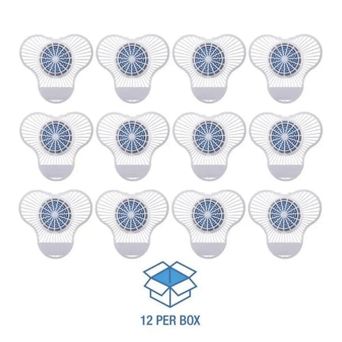 Boardwalk SANI Urinal Screen NUS Green Apple w/ Non-Para Cleaner Block (12/Box)